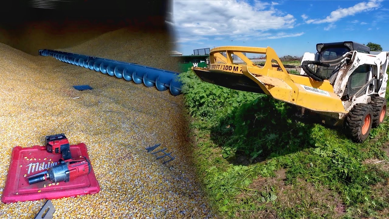 Grain Bin repair and Mowing Weeds