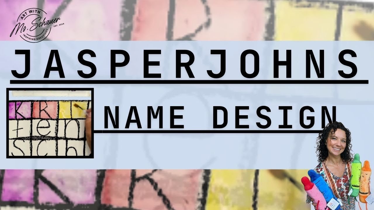 Jasper Johns Name Art – Perfect First Week Activity!