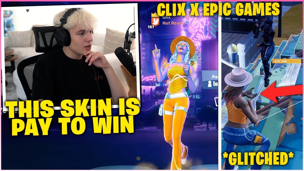 CLIX *GLITCHED*  The Entire ARENA Lobby After Using An Unreleased Skin From EPIC GAMES! (FORTNITE)