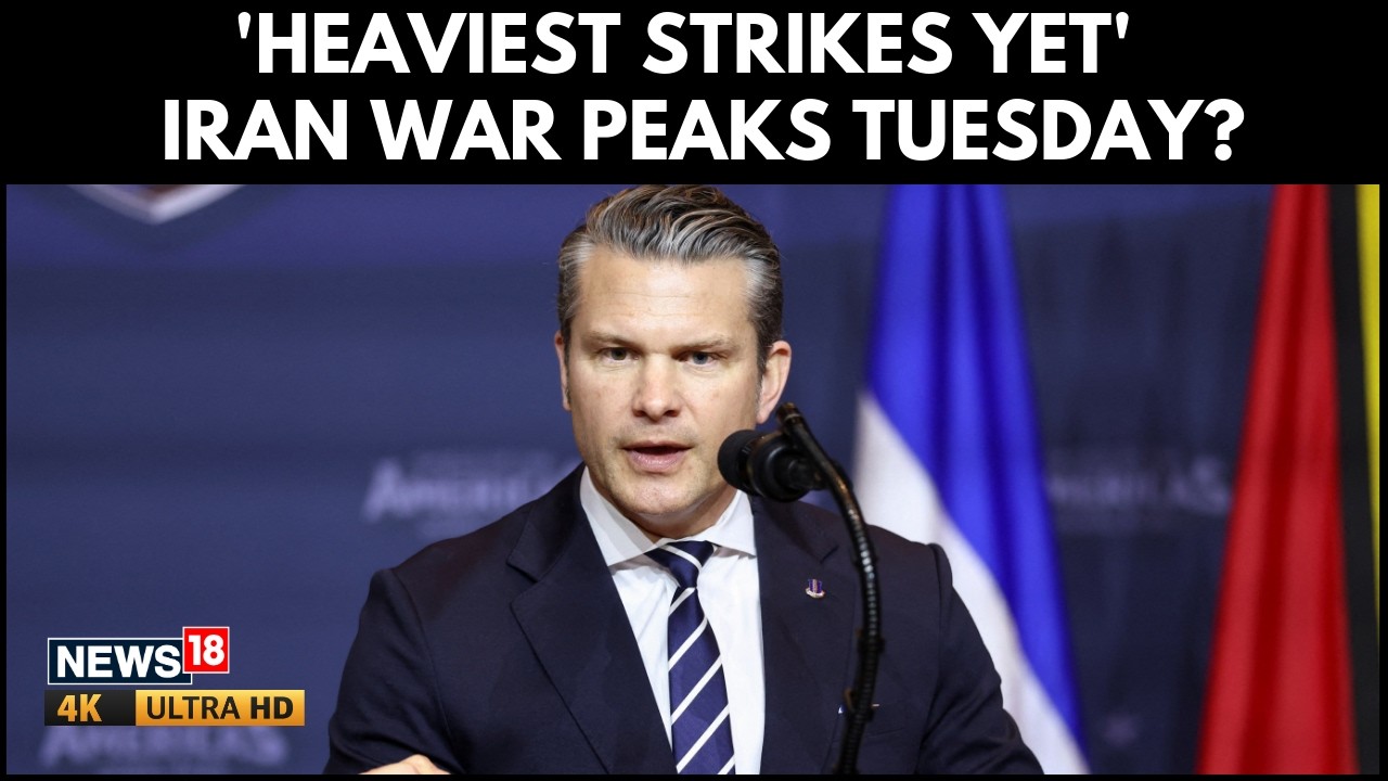 Most Intense Day of US Strikes on Iran, Says Hegseth | Pentagon Warns of Heaviest Strikes Yet | N18G