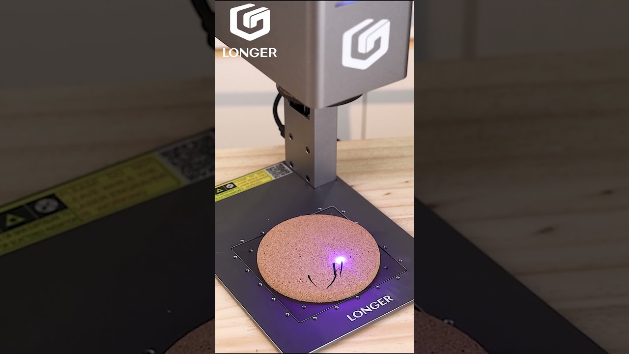 Use the Longer Nano Pro 12W to DIY a stylish coaster for your cup!