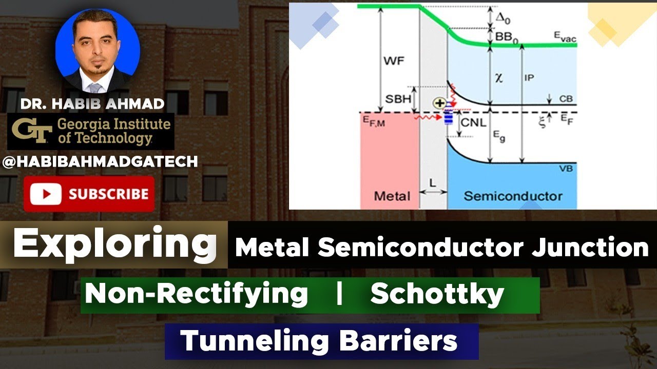 Metal Semiconductor Junctions || Schottky and Ohmic Junctions! 🔍🔬