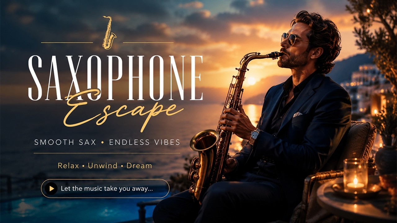 Smooth Saxophone Escape 🎷Romantic Instrumental Music for Relaxation, Love & Late Nights
