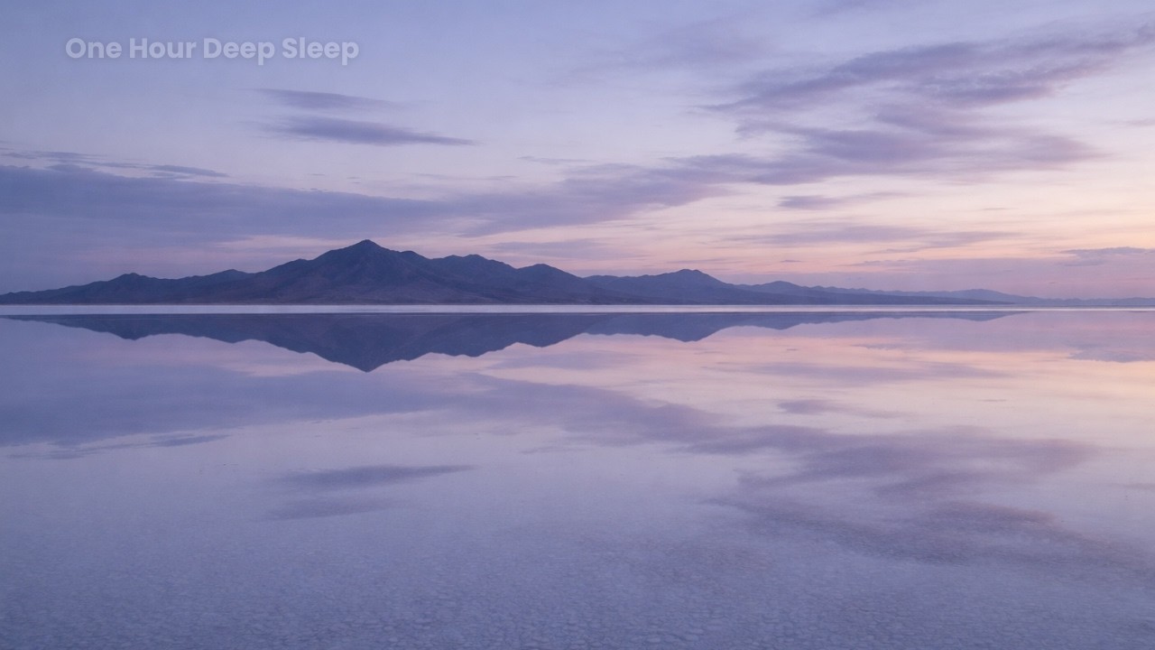 Beautiful Salt Flats | Relaxing Piano Music | One Hour Deep Sleep