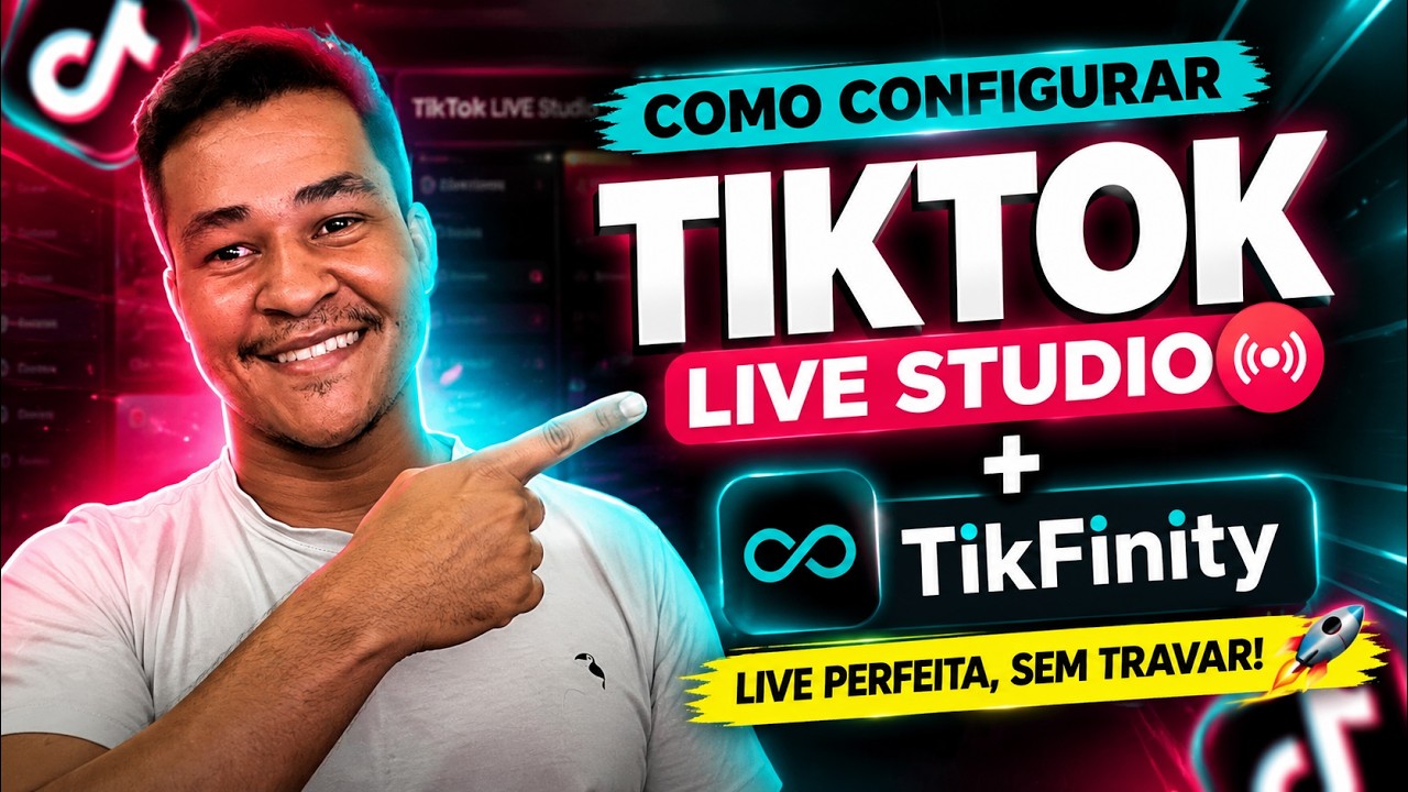 Como Configurar TikTok Live Studio + TikFinity (LIVE PERFEITA, SEM TRAVAR!)