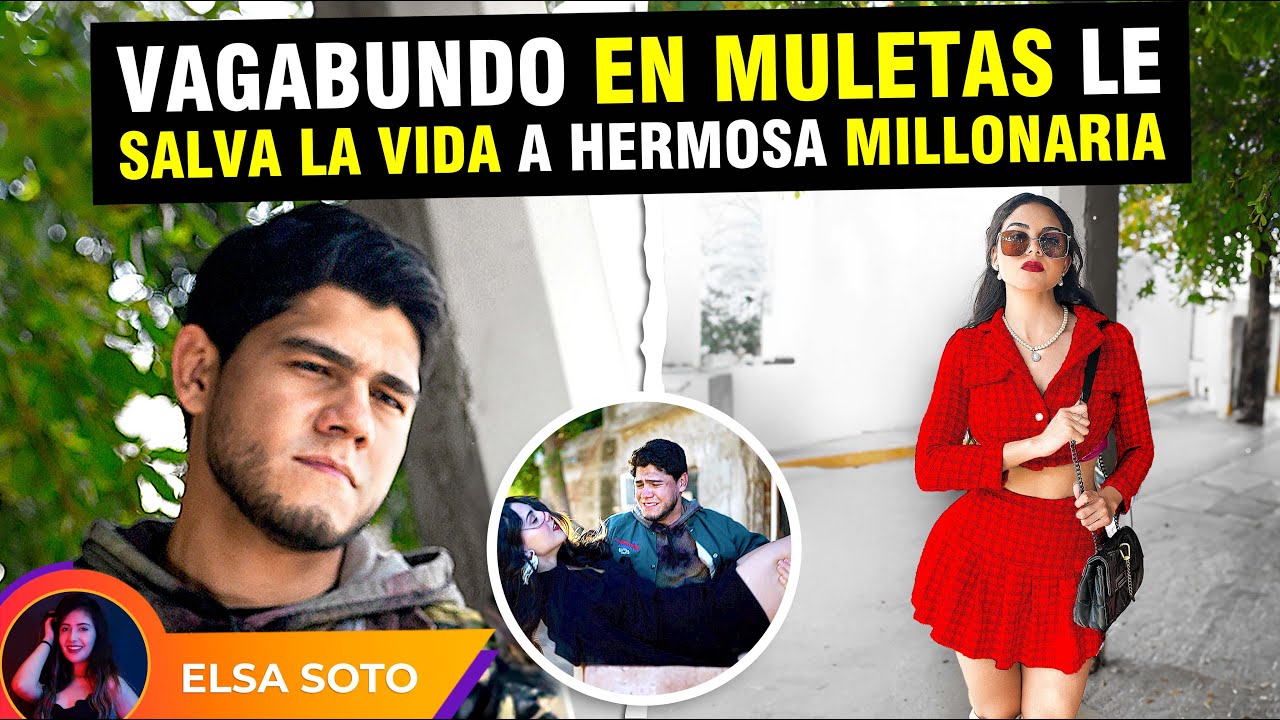 Vagabundo en muletas le salva la vida a hermosa millonaria.