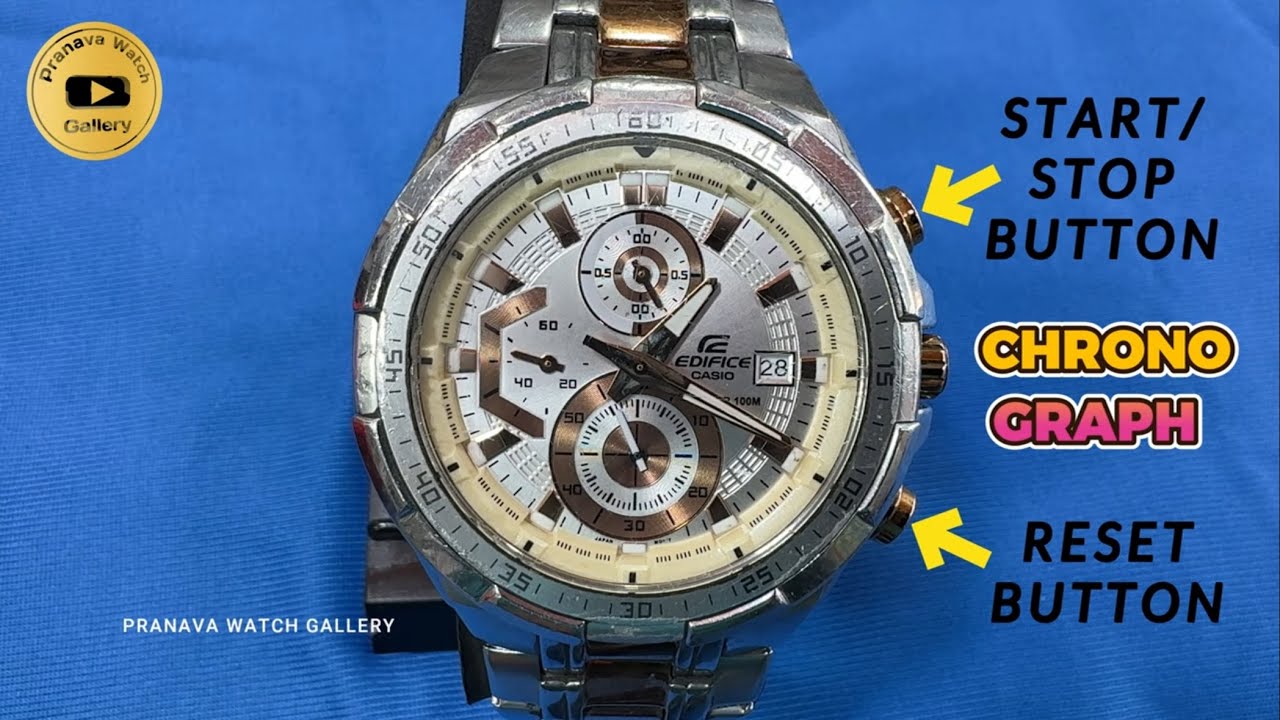 CASIO EDIFICE how to reset chronograph ￼ EFR-539 #pranavawatchgallery