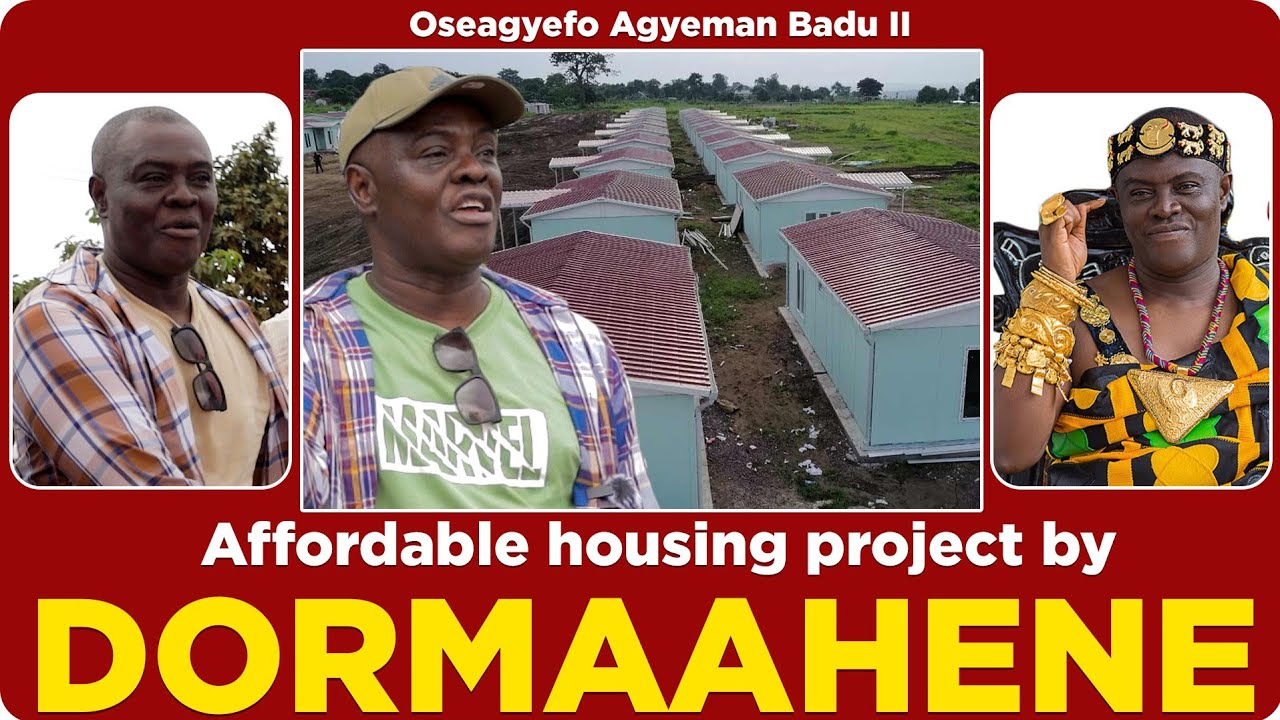 😳 wow! Dormaahene to build affordable houses for the less privileged 👏