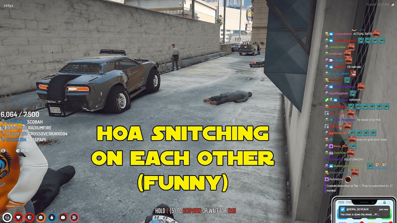 HOA snitching on each other (funny) + chat reaction l NoPixel GTA V RP