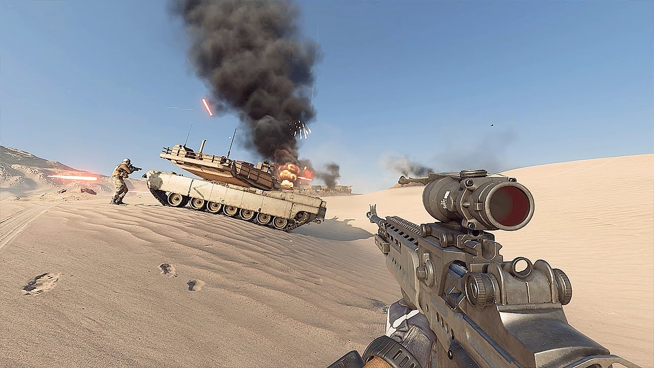 Battlefield 2042: Portal Gameplay - BF2042 No Hud Immersion - El Alamein Gameplay