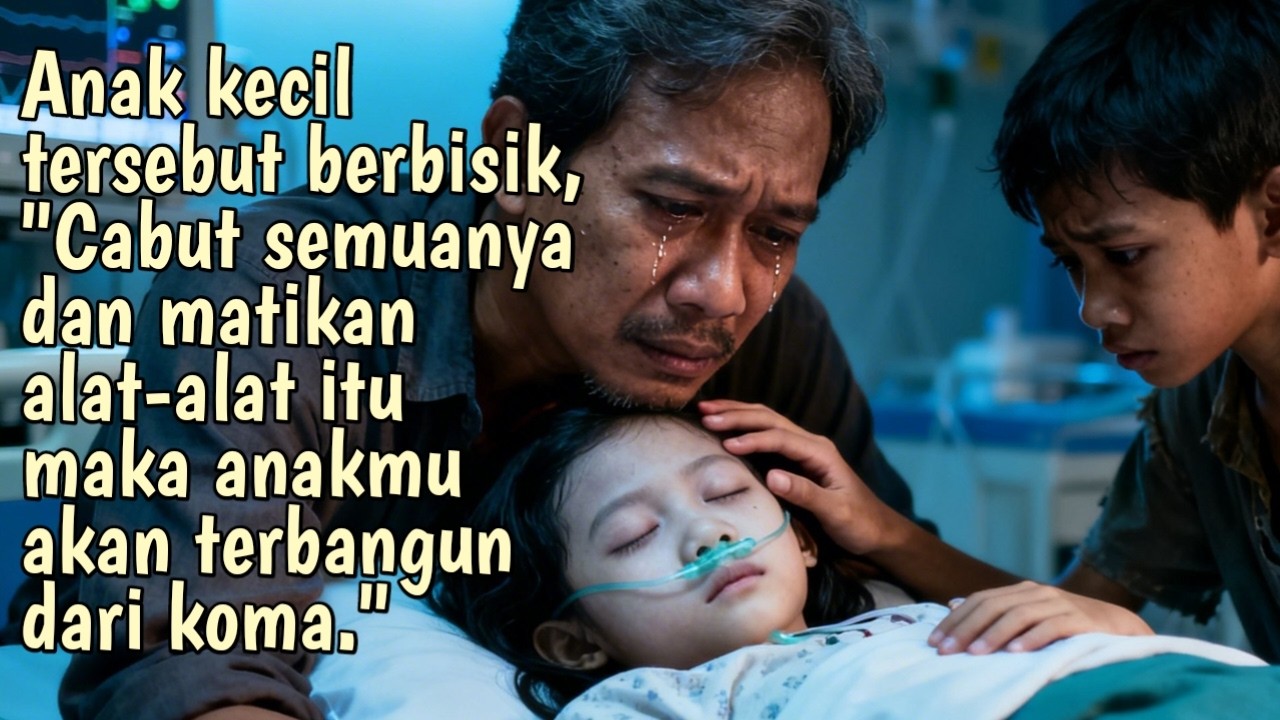 Segera cabut dan matikan alat-alat itu maka anakmu akan terbangun dari koma.