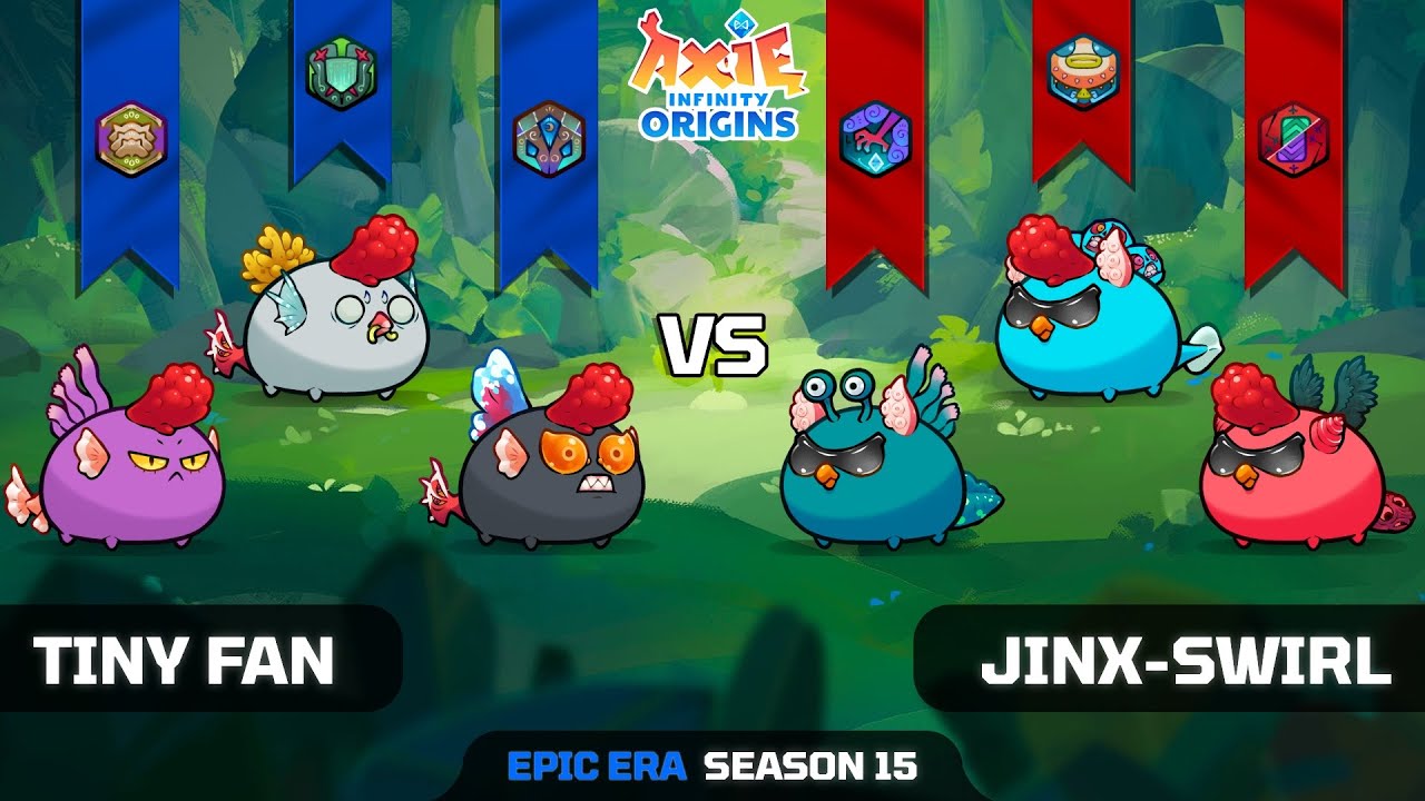 TINY FAN vs JINX-SWIRL | SEASON 15 | AXIE INFINITY ORIGINS