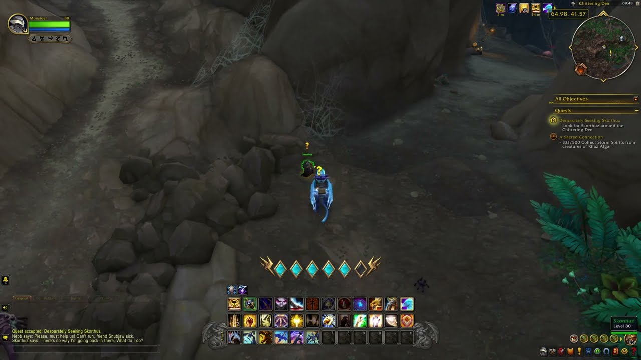 The War Within Quest 273: Desparately Seeking Skorthuz (WoW, human, paladin)