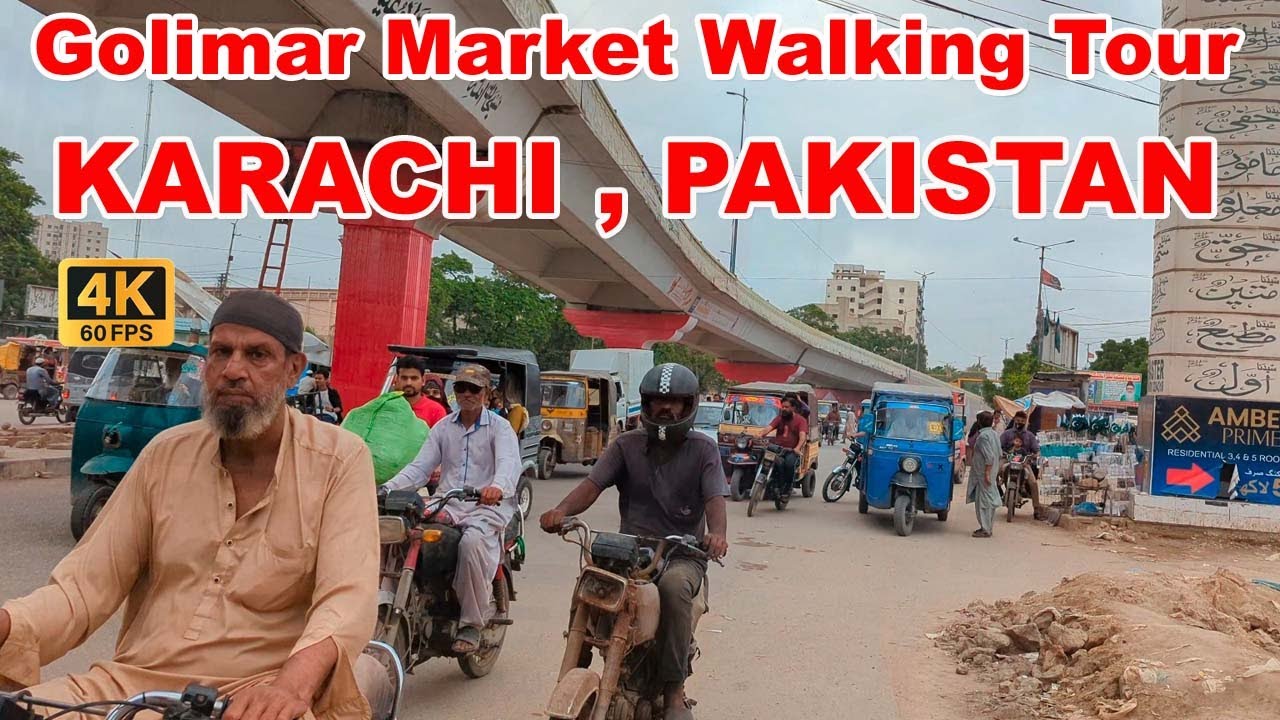 Golimar Sanitary Market Walking Tour | Karachi Pakistan | Full Mooni Vlogs | 4K UHD 60FPS