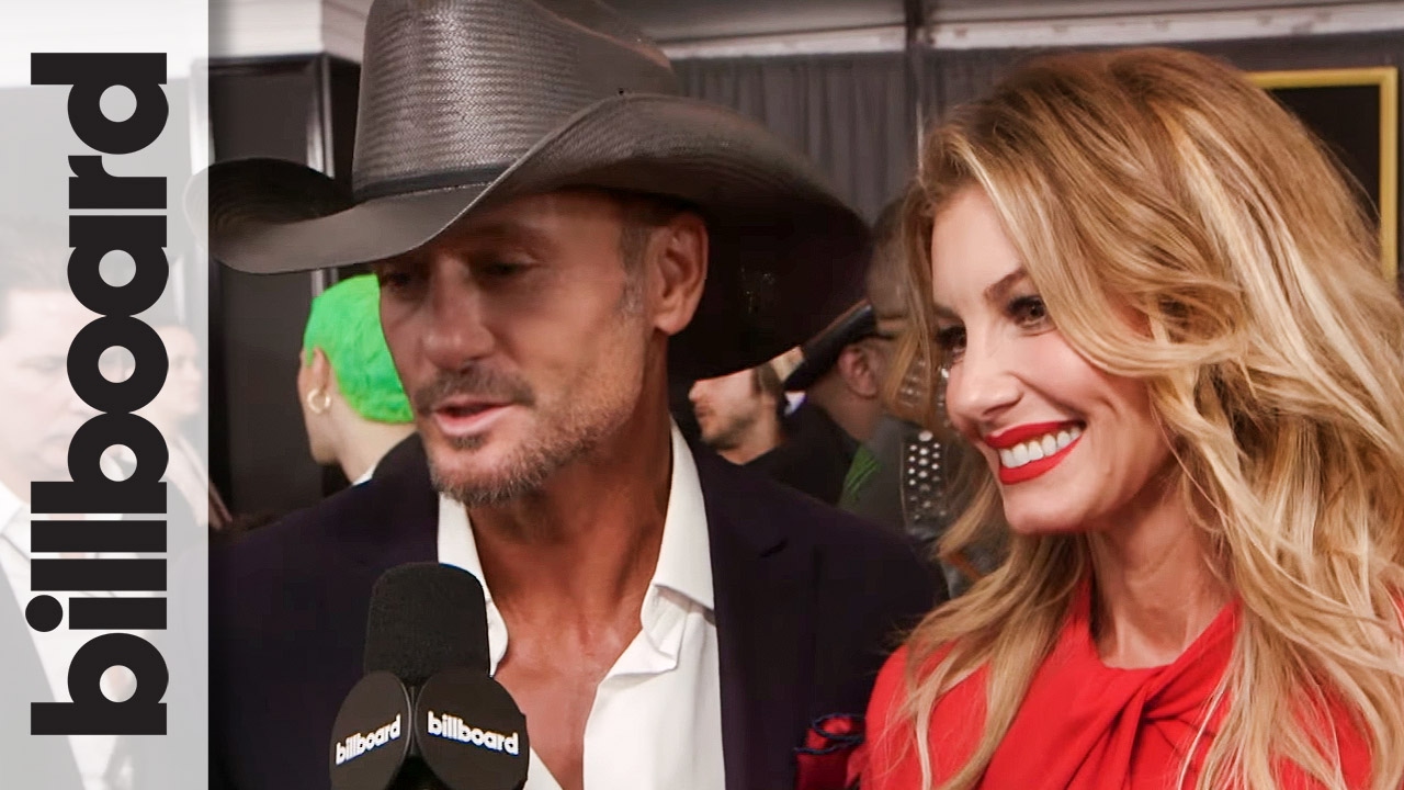 Tim McGraw & Faith Hill on The 2017 Grammys Red Carpet 
