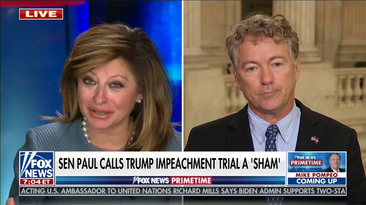 Senator Paul Explains Impeachment Objection - January 26, 2021