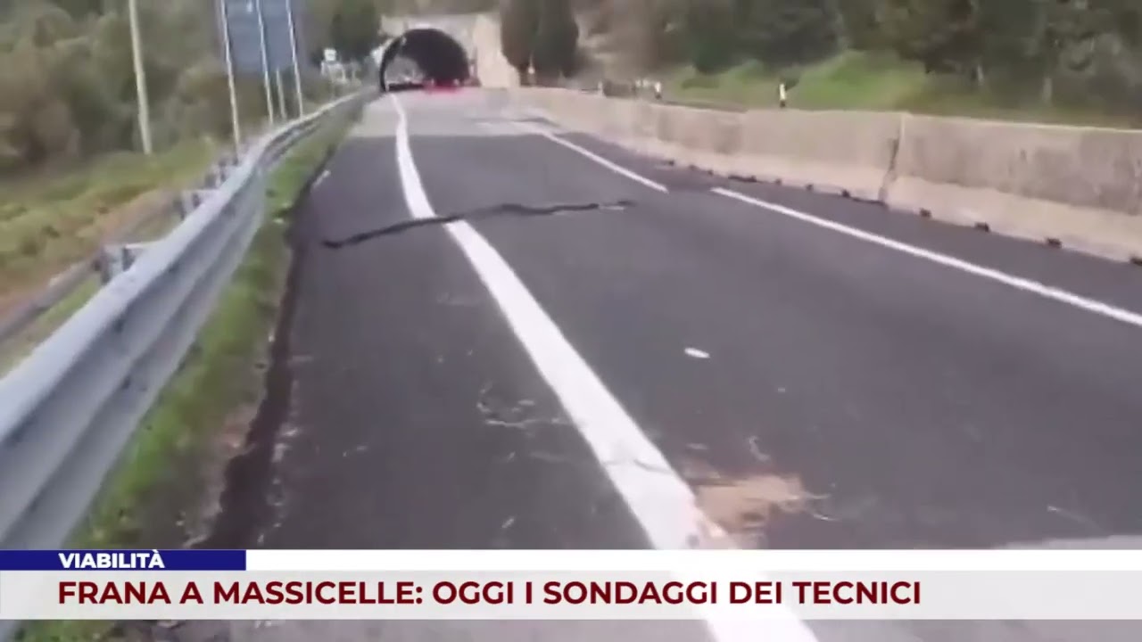 VIABILITÀ. FRANA A MASSICELLE: OGGI I SONDAGGI DEI TECNICI