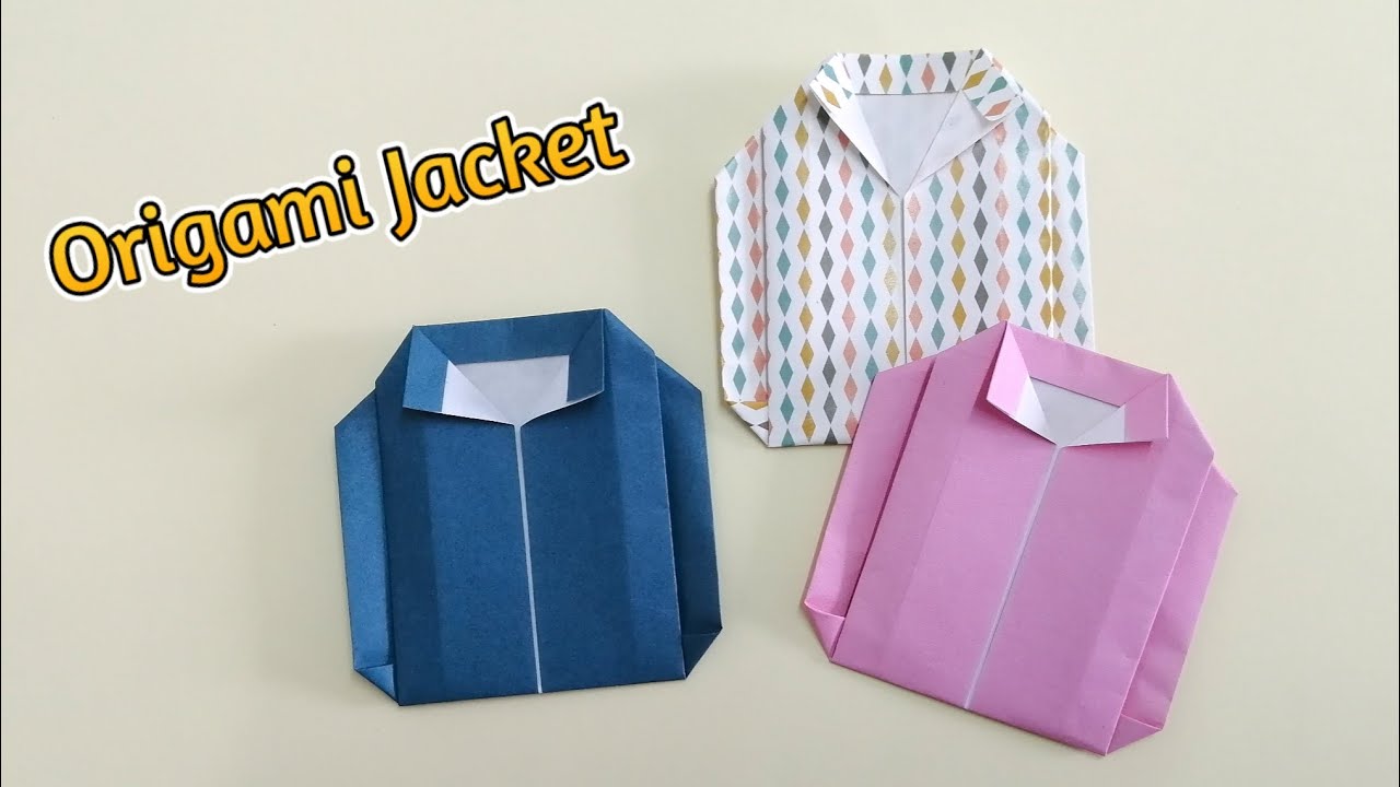 Origami Jacket | How to make a paper Jacket | Origami tutorial