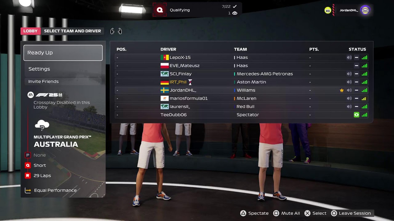 PSGL F1 R1 - Australia