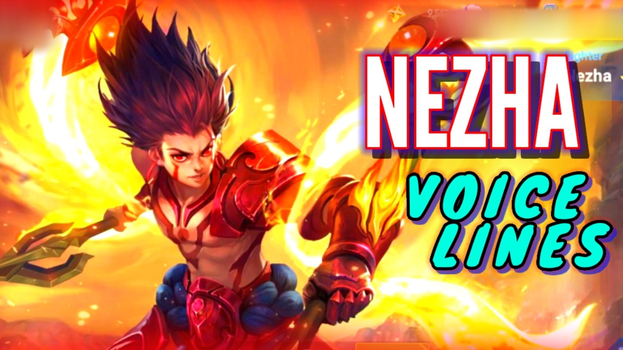 Nezha voice lines and quotes - dialogues Honor of Kings - Noygen