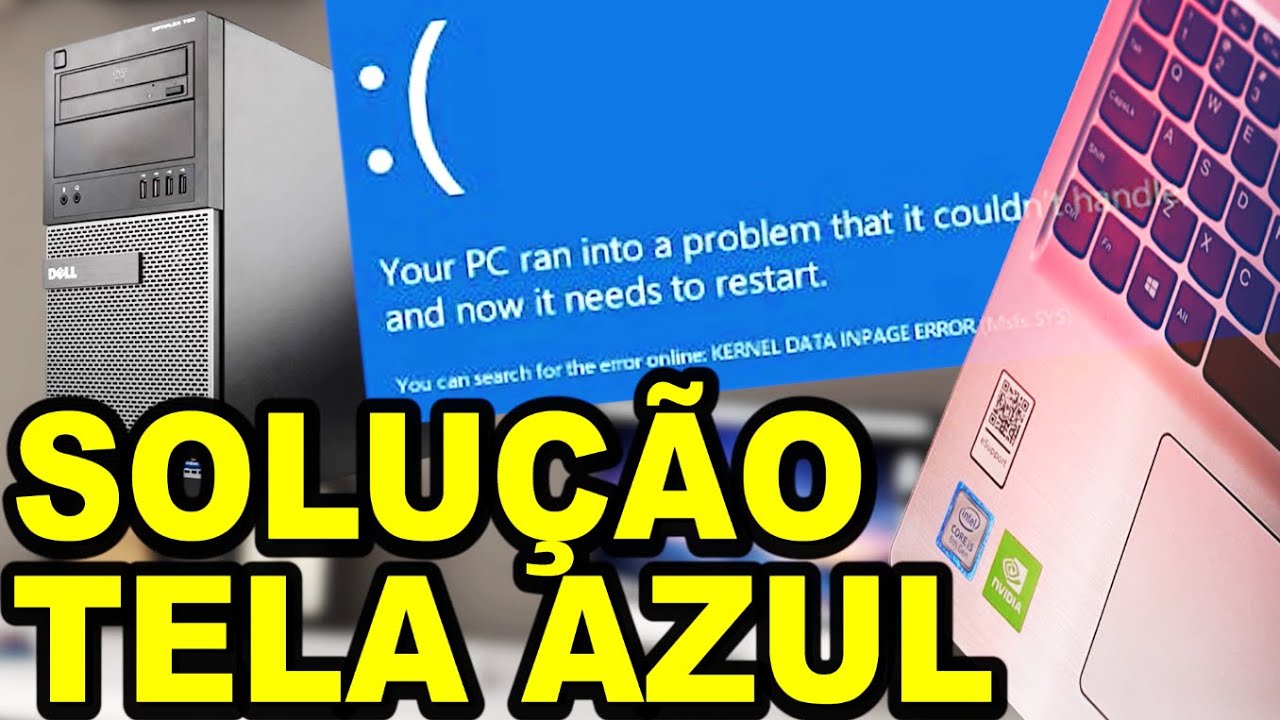 ERRO DE TELA AZUL NO PC E NOTEBOOK TALVEZ VOCÊ PRECISE TROCAR ALGUMA PEÇA - QUAL SERÁ O DEFEITO?