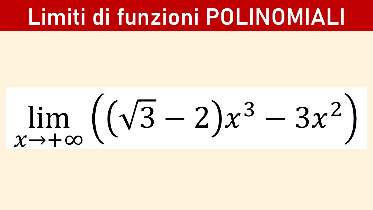 Calcolo dei limiti. FUNZIONI POLINOMIALI