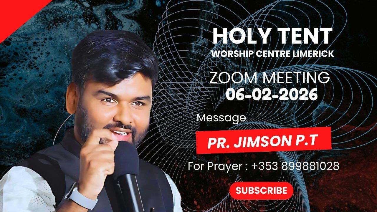 Message : Pr. Jimson P.T (Australia) ***** Weekly Zoom Meeting - 06-02-2026