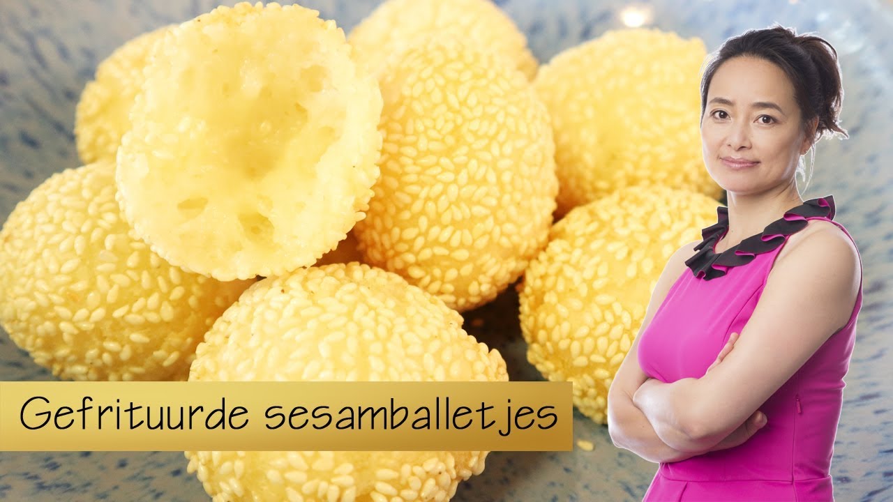 Weekendsnack: Gefrituurde sesamballetjes