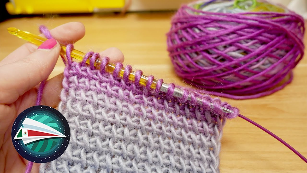 Probando agujas para tejido tunecino | Agujas KnitPro | Aprende a tejer
