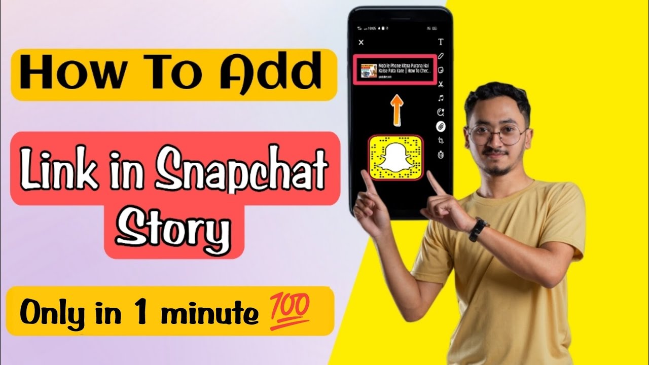 How To Add Link In Snapchat Story || How To Add URL Link Your Snapchat Story - Hindi