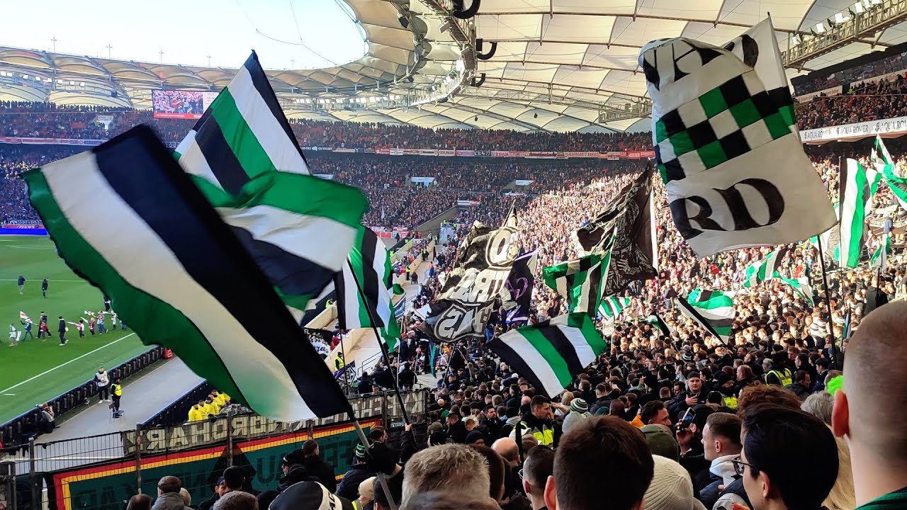 Stuttgart - Gladbach 1:2 (01.02.2025) | Stimmung im Gästeblock!