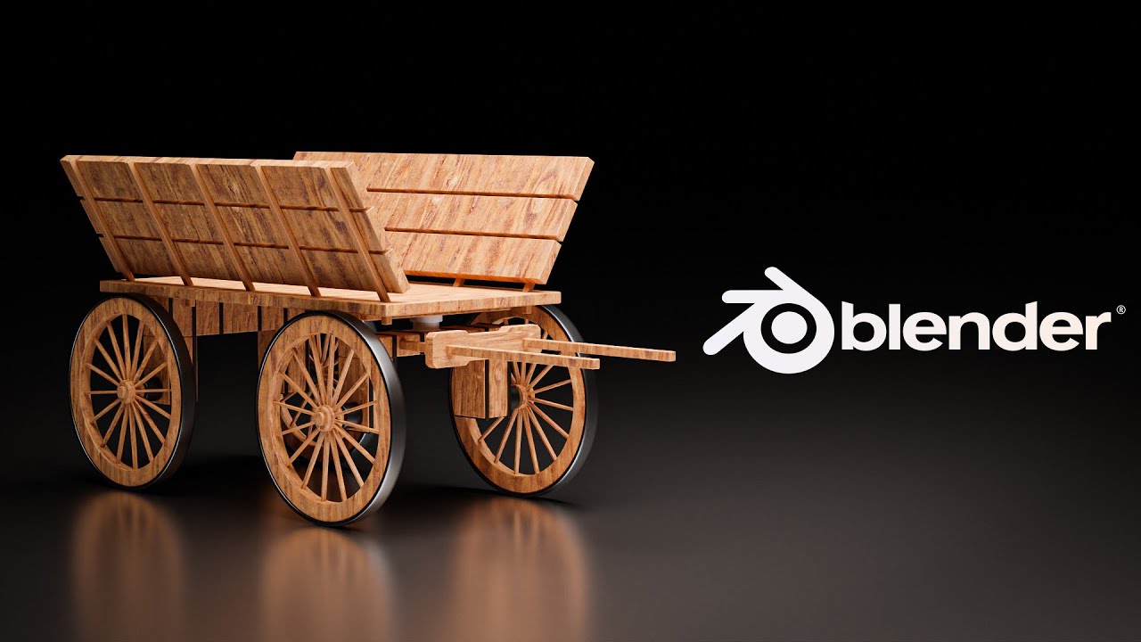 Урок по моделированию деревянной тележки в Blender