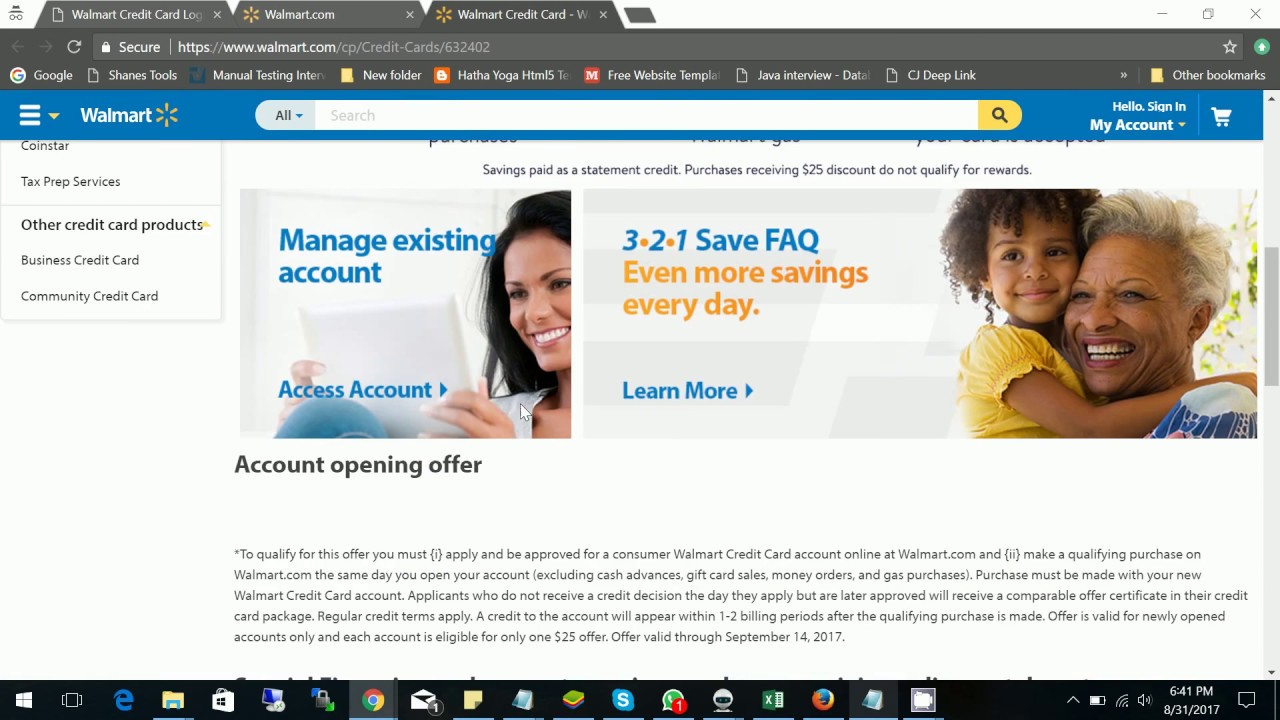 Walmart Credit Card Login Guide