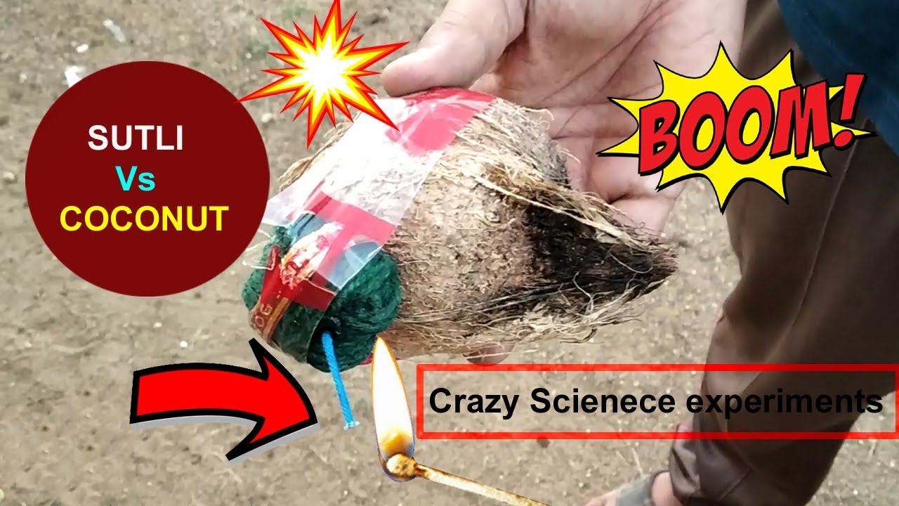Sutli Vs Coconut Experiments || Science experiments || crazy experiments|sutli vs coconut ||spak tv