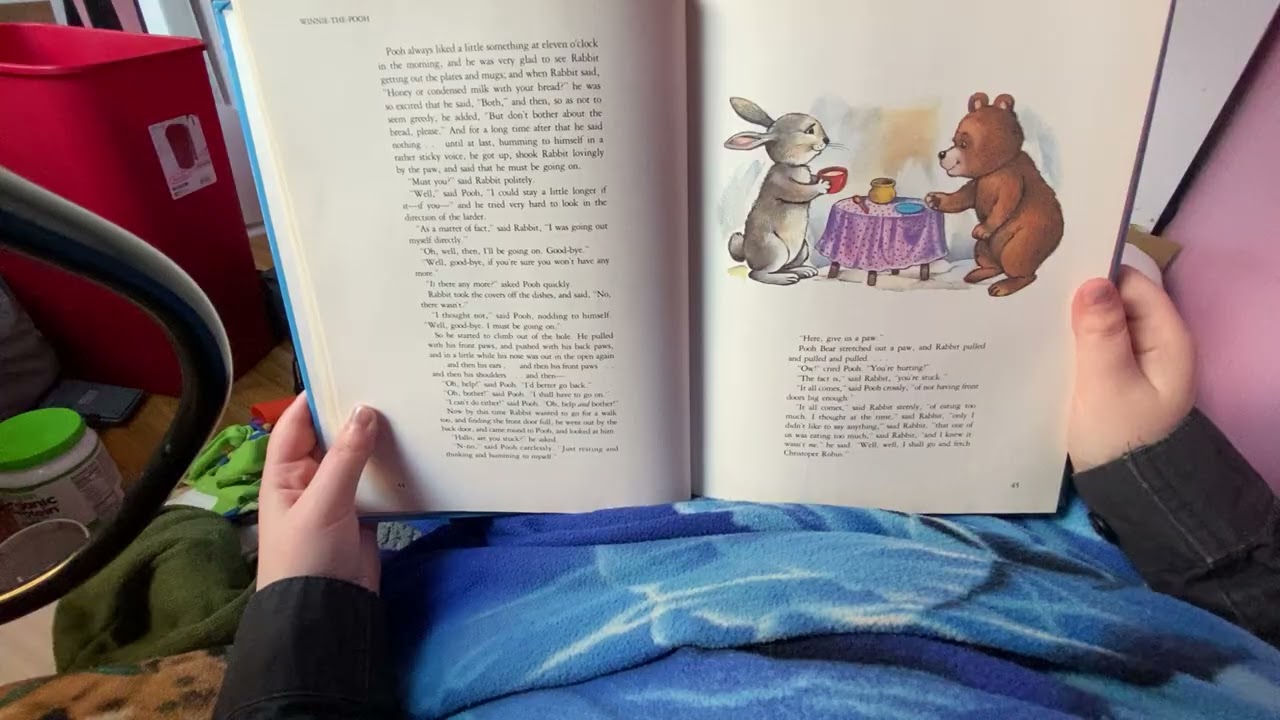 In Which Pooh Goes Visiting and Gets Into a Tight Place