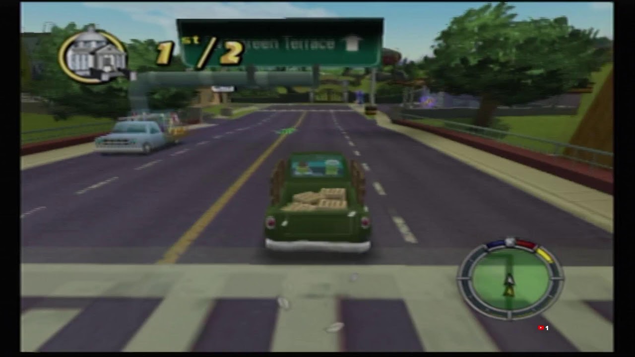 The Simpsons Hit And Run Game from the PS2