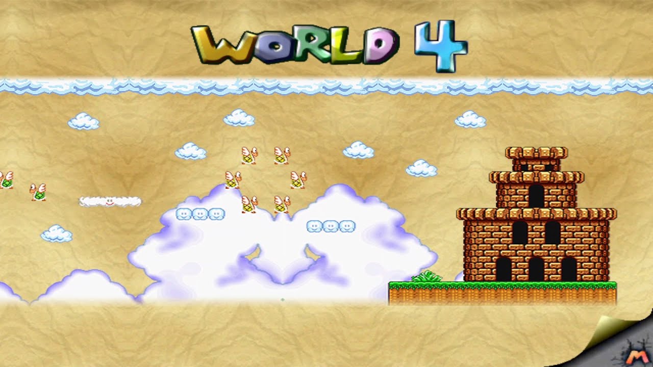 Super Mario Forever Fanmade 2014 Deluxe By LongZongKuiYan - World 4