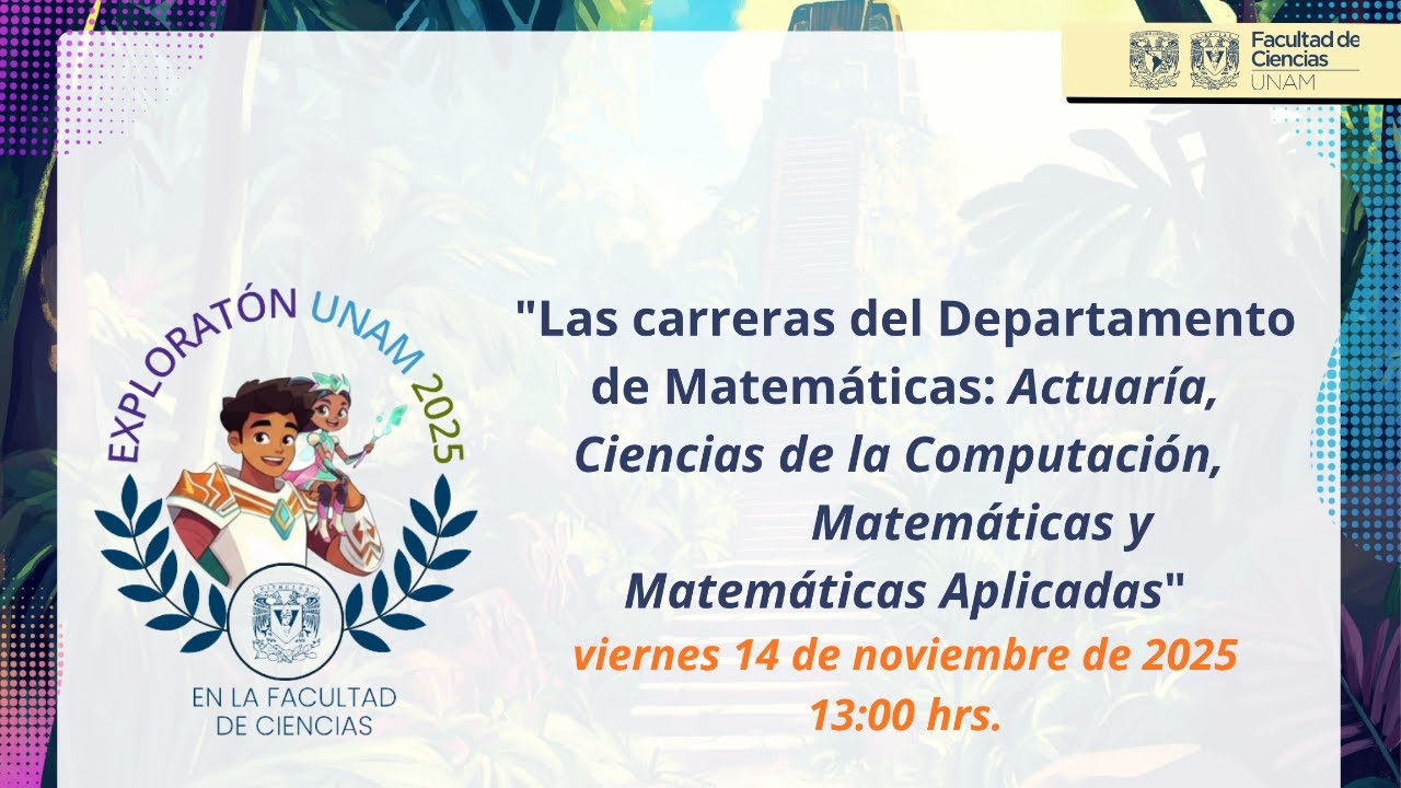 Las carreras del Depto. de Matemáticas