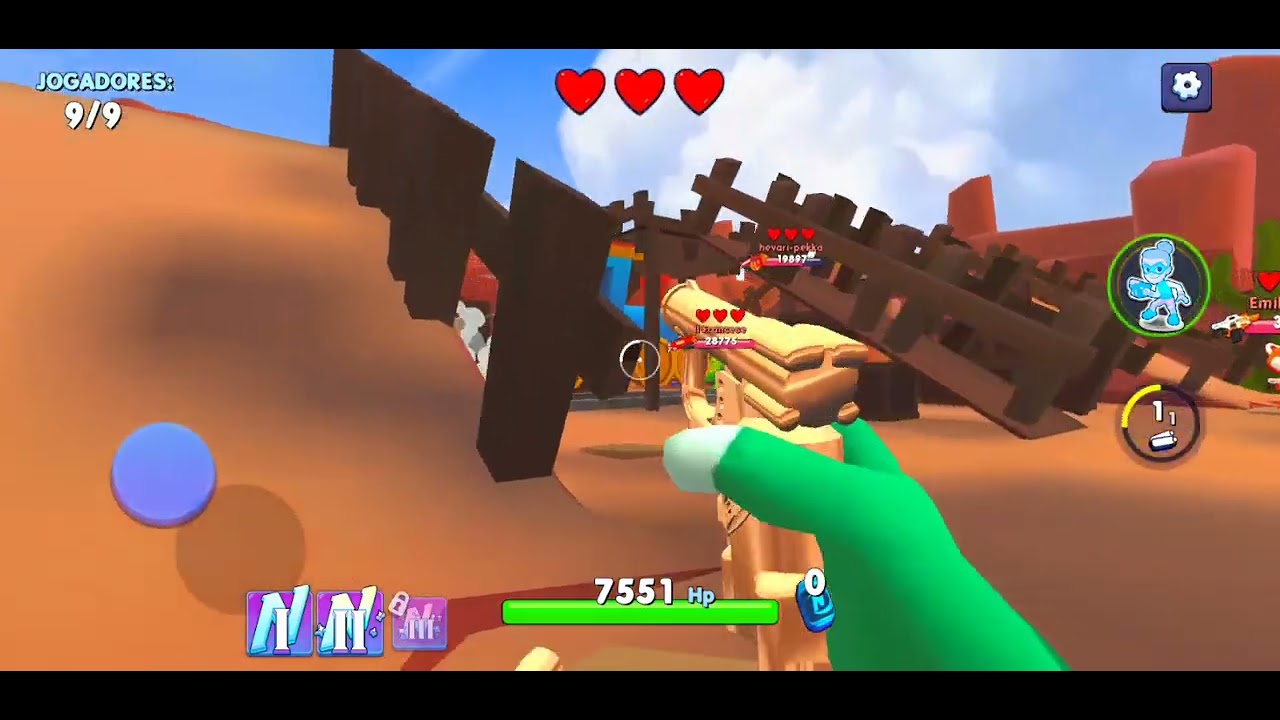 Jogando NERF SUPERBLAST 