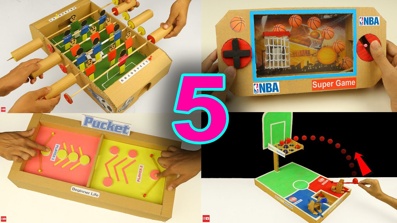 5 Amazing Cardboard Games Compilation