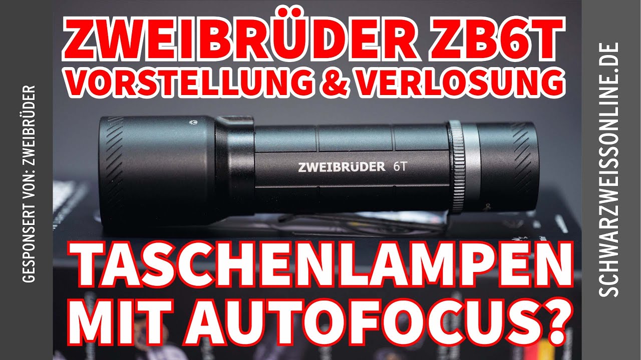 Männer & Taschenlampen: Diese hier kann Autofokus 😳 | Verlosung!  | Zweibrüder ZB6T