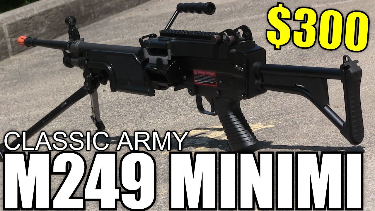 Обзор страйкбольного пистолета Classic Army M249 Minimi — достойный ручной пулемет за 300 долларов?