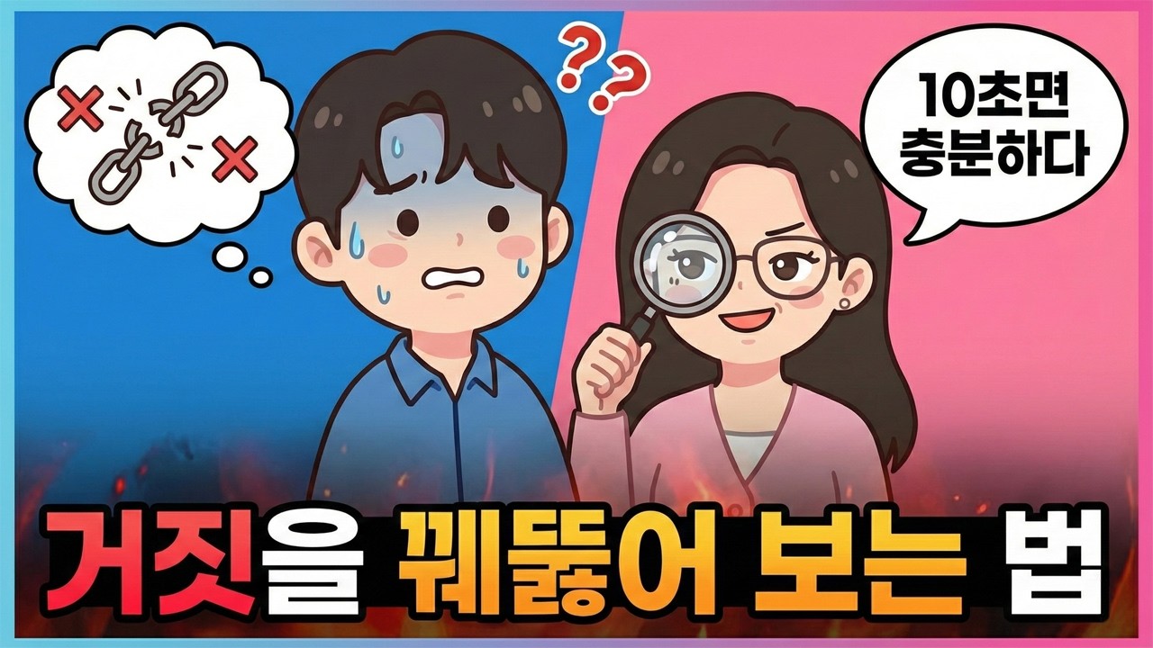 10초 만에 상대의 진실을 꿰뚫어 보는 법 | 미세 표정 심리학 [심리친구7]