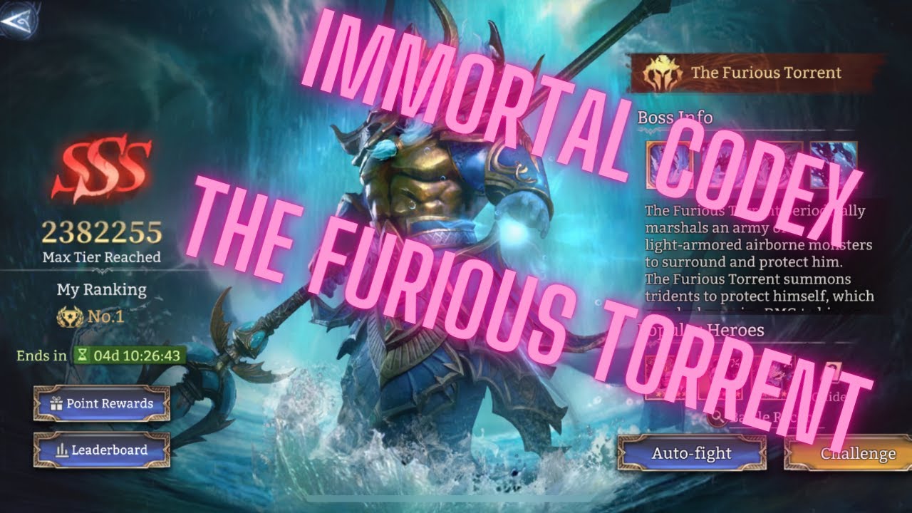 WATCHER OF REALMS//Immortal Codex/THE FURIOUS TORRENT//#1 #watcherofrealms