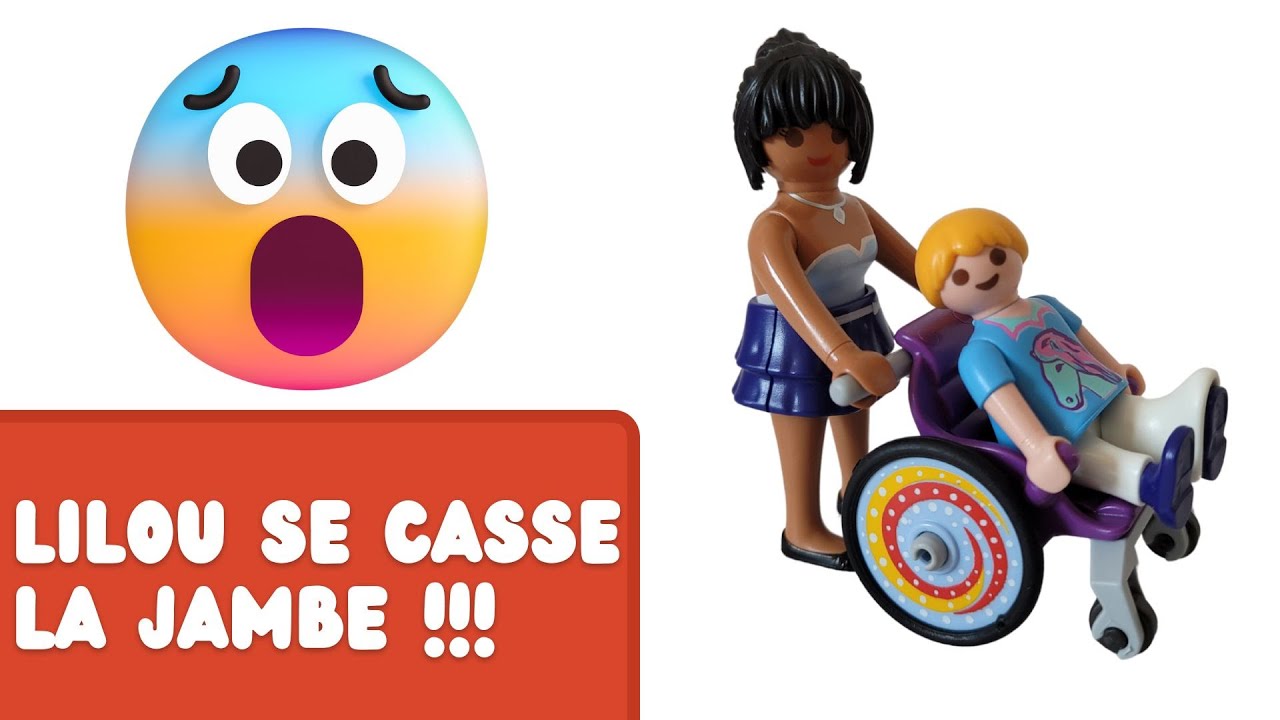 Histoire playmobil en vidéo Lilou se casse la jambe #videoplaymobil #playmobilvideos #playmobil