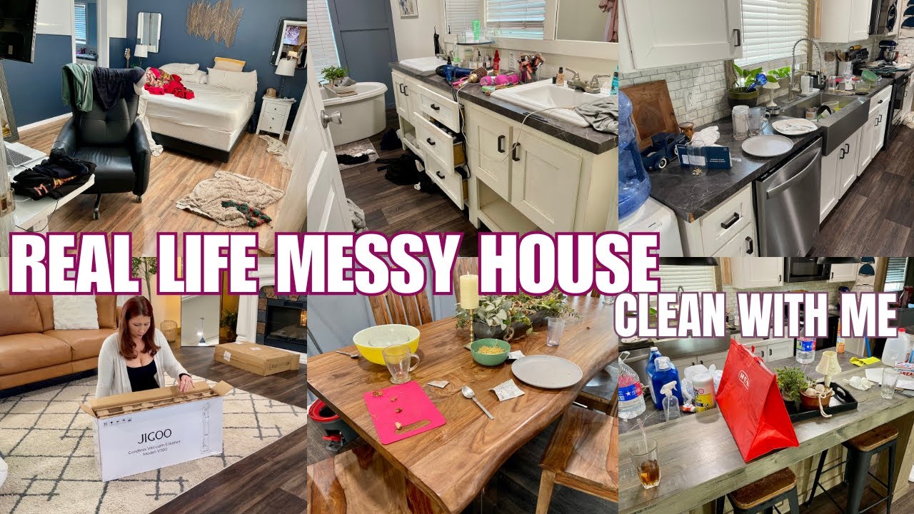 *NEW* CLEANING THIS MESSY HOUSE | BEFORE AND AFTER|CLEAN WITH ME | CLEANING 2.0 + JIGGO V700 review