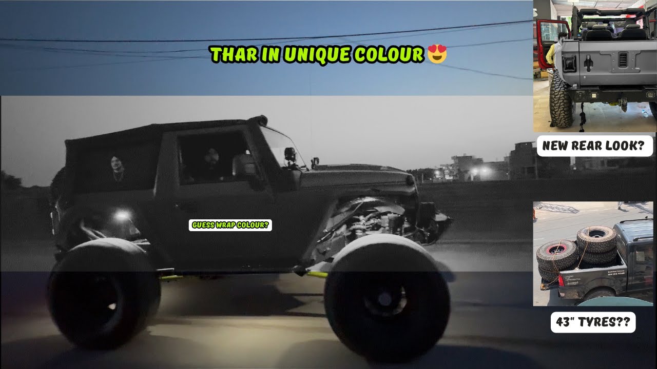 Is wrap ne to Thar ki look hi badal di 😍| New tyres ❤️