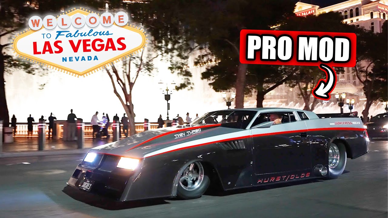 5000hp Pro Mod Cruises The Las Vegas Strip!