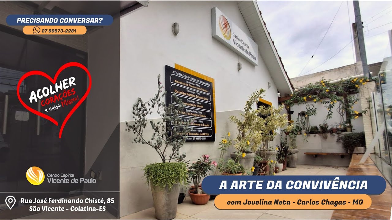 A ARTE DA CONVIVÊNCIA - por Jovelina Neta - Carlos Chagas - MG