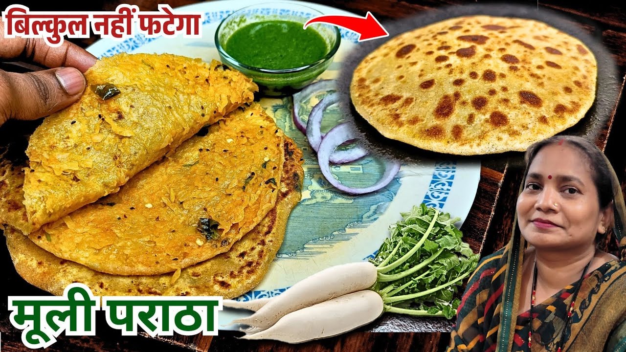 बस इस ट्रिक को जान लो फिर आपके मूली के पराठे फूले-फूले बनेंगे, और कभी नहीं फटेंगे | Mooli Ka Paratha